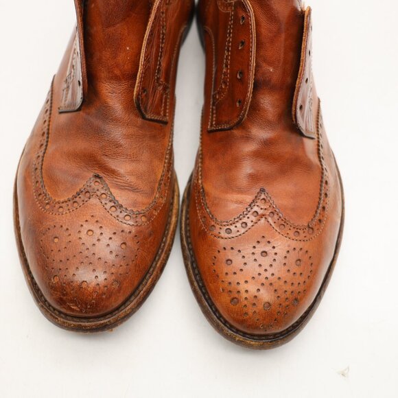 Officine Creative Barneys New York Brown Men\'s Size 9 Wingtip Dress Shoes